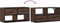 vidaXL - Tv-meubel - 80x31x39,5 - cm - bewerkt - hout - metaal - bruin - eikenkleurig