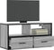 vidaXL - Tv-meubel - 80x31x39,5 - cm - bewerkt - hout - metaal - grijs - sonoma - eiken