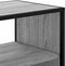 vidaXL - Tv-meubel - 80x31x39,5 - cm - bewerkt - hout - metaal - grijs - sonoma - eiken