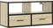 vidaXL - Tv-meubel - 80x31x39,5 - cm - bewerkt - hout - metaal - sonoma - eikenkleurig