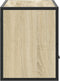 vidaXL - Tv-meubel - 80x31x39,5 - cm - bewerkt - hout - metaal - sonoma - eikenkleurig