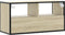vidaXL - Tv-meubel - 80x31x39,5 - cm - bewerkt - hout - metaal - sonoma - eikenkleurig