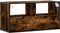 vidaXL - Tv-meubel - 80x31x39,5cm - bewerkt - hout - metaal - gerookt - eikenkleurig