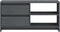 vidaXL - Tv-meubel - 80x31x39 - cm - massief - grenenhout - grijs