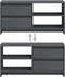 vidaXL - Tv-meubel - 80x31x39 - cm - massief - grenenhout - grijs