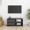 vidaXL - Tv-meubel - 80x31x39 - cm - massief - grenenhout - grijs