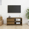 vidaXL - Tv-meubel - 80x31x39 - cm - massief - grenenhout - honingbruin