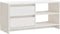 vidaXL - Tv-meubel - 80x31x39 - cm - massief - grenenhout - wit