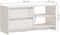 vidaXL - Tv-meubel - 80x31x39 - cm - massief - grenenhout - wit