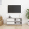 vidaXL - Tv-meubel - 80x31x39 - cm - massief - grenenhout - wit