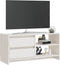 vidaXL - Tv-meubel - 80x31x39 - cm - massief - grenenhout - wit