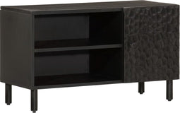 vidaXL - Tv-meubel - 80x31x46 - cm - massief - mangohout - zwart