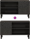 vidaXL - Tv-meubel - 80x31x46 - cm - massief - mangohout - zwart