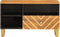 vidaXL - Tv-meubel - 80x33,5x46 - cm - massief - mangohout - bruin - en - zwart