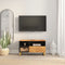 vidaXL - Tv-meubel - 80x33,5x46 - cm - massief - mangohout - bruin - en - zwart