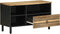 vidaXL - Tv-meubel - 80x33,5x46 - cm - massief - ruw - mangohout - zwart