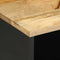vidaXL - Tv-meubel - 80x33,5x46 - cm - massief - ruw - mangohout - zwart