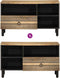 vidaXL - Tv-meubel - 80x33,5x46 - cm - massief - ruw - mangohout - zwart