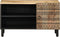 vidaXL - Tv-meubel - 80x33,5x46 - cm - massief - ruw - mangohout - zwart