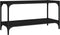 vidaXL - Tv-meubel - 80x33x41 - cm - bewerkt - hout - en - staal - zwart