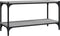 vidaXL - Tv-meubel - 80x33x41 - cm - bewerkt - hout - en - staal - grijs - sonoma - eiken
