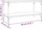 vidaXL - Tv-meubel - 80x33x41 - cm - bewerkt - hout - en - staal - gerookt - eikenkleur