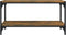 vidaXL - Tv-meubel - 80x33x41 - cm - bewerkt - hout - en - staal - gerookt - eikenkleur