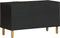 vidaXL - Tv-meubel - 80x33x46 - cm - bewerkt - hout - zwart