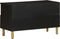 vidaXL - Tv-meubel - 80x33x46 - cm - bewerkt - hout - zwart