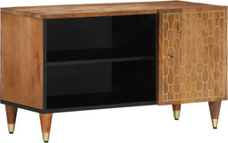 vidaXL - Tv-meubel - 80x33x46 - cm - massief - mangohout