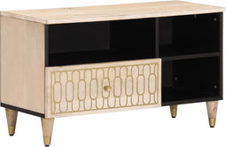 vidaXL - Tv-meubel - 80x33x46 - cm - massief - mangohout