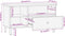 vidaXL - Tv-meubel - 80x33x46 - cm - massief - mangohout