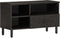 vidaXL - Tv-meubel - 80x33x46 - cm - massief - mangohout - zwart