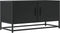 vidaXL - Tv-meubel - 80x34,5x40 - cm - bewerkt - hout - en - metaal - zwart
