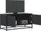 vidaXL - Tv-meubel - 80x34,5x40 - cm - bewerkt - hout - en - metaal - zwart