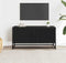 vidaXL - Tv-meubel - 80x34,5x40 - cm - bewerkt - hout - en - metaal - zwart