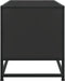 vidaXL - Tv-meubel - 80x34,5x40 - cm - bewerkt - hout - en - metaal - zwart