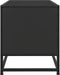 vidaXL - Tv-meubel - 80x34,5x40 - cm - bewerkt - hout - en - metaal - zwart