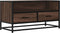 vidaXL - Tv-meubel - 80x34,5x40 - cm - bewerkt - hout - metaal - bruin - eikenkleur