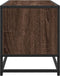 vidaXL - Tv-meubel - 80x34,5x40 - cm - bewerkt - hout - metaal - bruin - eikenkleur