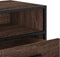 vidaXL - Tv-meubel - 80x34,5x40 - cm - bewerkt - hout - metaal - bruin - eikenkleur