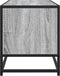 vidaXL - Tv-meubel - 80x34,5x40 - cm - bewerkt - hout - metaal - grijs - sonoma - eiken