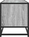 vidaXL - Tv-meubel - 80x34,5x40 - cm - bewerkt - hout - metaal - grijs - sonoma - eiken