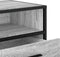 vidaXL - Tv-meubel - 80x34,5x40 - cm - bewerkt - hout - metaal - grijs - sonoma - eiken