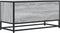 vidaXL - Tv-meubel - 80x34,5x40 - cm - bewerkt - hout - metaal - grijs - sonoma - eiken