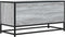 vidaXL - Tv-meubel - 80x34,5x40 - cm - bewerkt - hout - metaal - grijs - sonoma - eiken