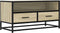 vidaXL - Tv-meubel - 80x34,5x40 - cm - bewerkt - hout - metaal - sonoma - eikenkleurig