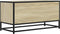 vidaXL - Tv-meubel - 80x34,5x40 - cm - bewerkt - hout - metaal - sonoma - eikenkleurig