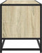 vidaXL - Tv-meubel - 80x34,5x40 - cm - bewerkt - hout - metaal - sonoma - eikenkleurig