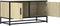 vidaXL - Tv-meubel - 80x34,5x40 - cm - bewerkt - hout - metaal - sonoma - eikenkleurig
